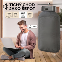 MOJOCO Přenosná sušička prádla – kompaktní, tichá, 600 W